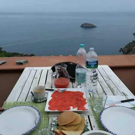 Terrace With A Breathtaking View In Cala Piccola 펜션